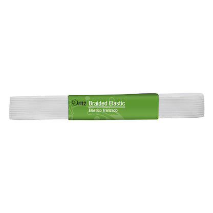 Dritz Braided Elastic - White - 0.75" x 3yds