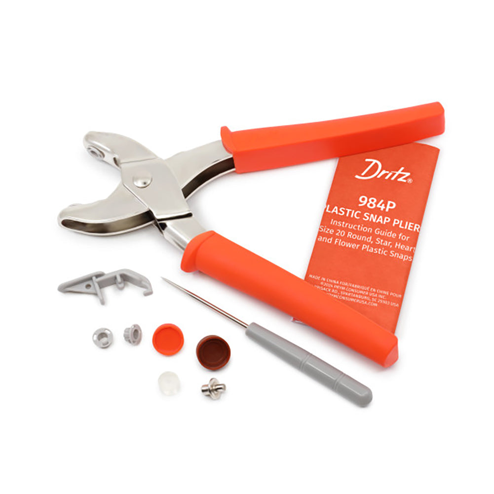 Dritz Plastic Snap Pliers Kit - Orange Folded