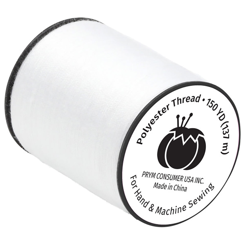 Dritz Polyester Thread - White - 150 YD - Folded