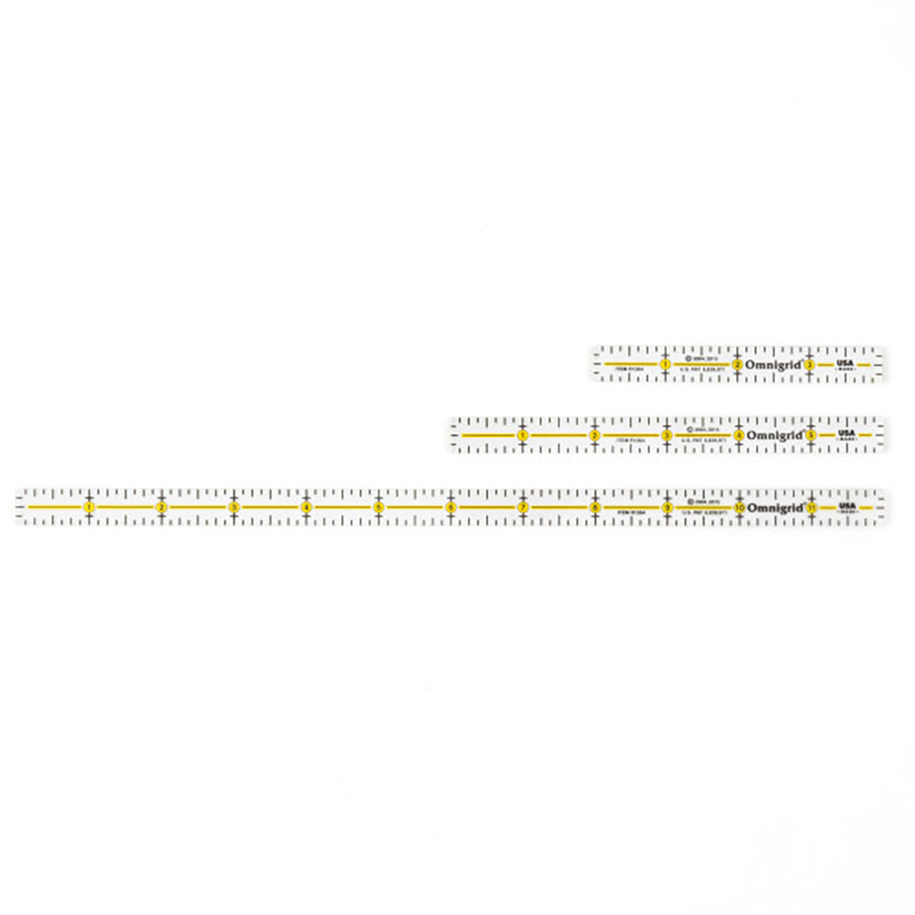 Omnigrid Marking Ruler Trio - 4", 6", 12"