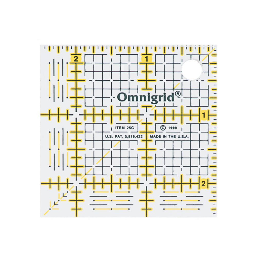 Omnigrid Mini Square Ruler - 2.5" x 2.5"