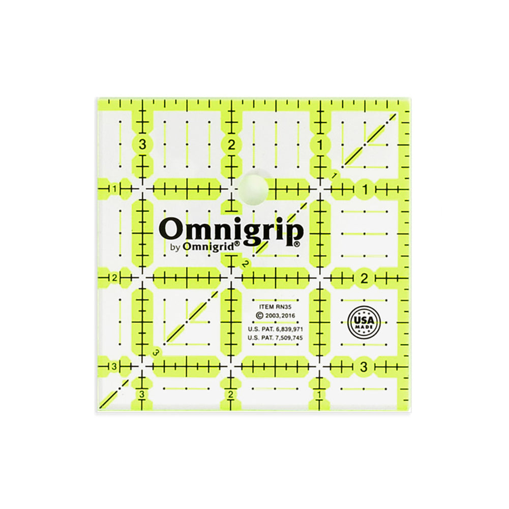 Omnigrip Square Ruler Template - 3.5" x 3.5"