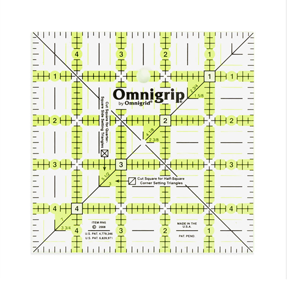 Omnigrip Square Ruler Template - 5" x 5"