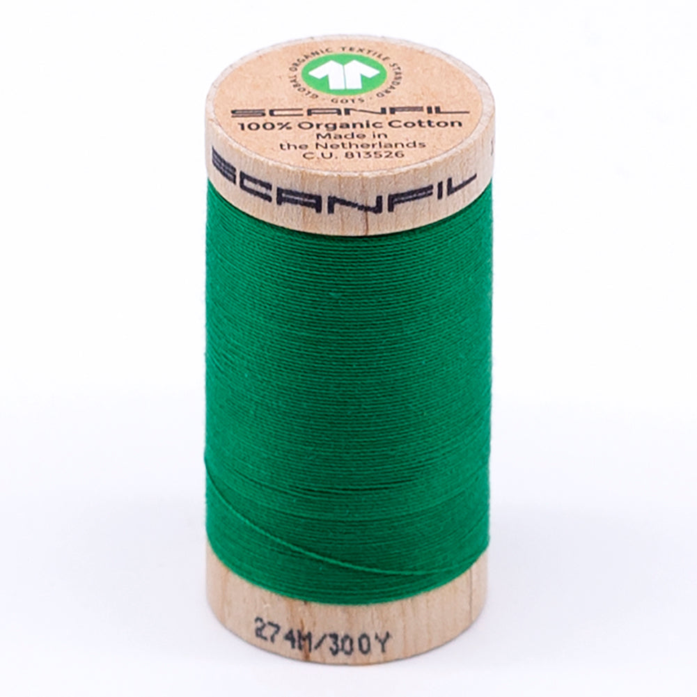 SCANFIL® 30wt Organic Pima Cotton Thread 300 yds - 4821 Jolly Green