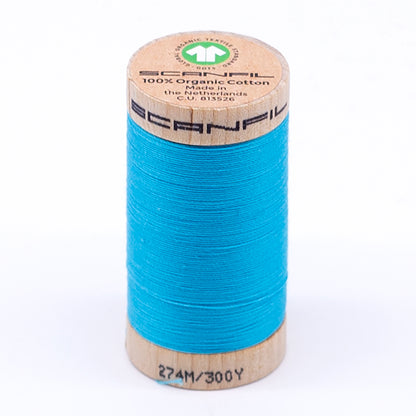 SCANFIL® 30wt Organic Pima Cotton Thread 300 yds - 4848 Blue Atoll