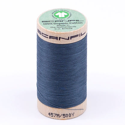 SCANFIL® 50wt Organic Pima Cotton Thread 500 yds - 4819 Aegean Blue