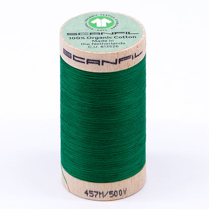 SCANFIL® 50wt Organic Pima Cotton Thread 500 yds - 4821 Jolly Green