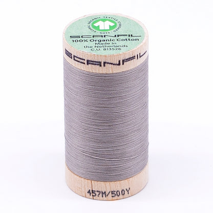 SCANFIL® 50wt Organic Pima Cotton Thread 500 yds - 4831 Chateau Gray