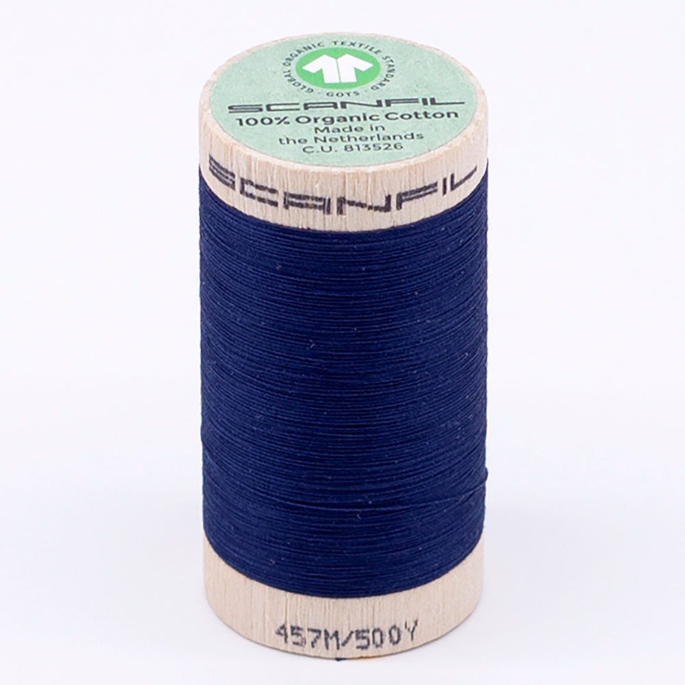 SCANFIL® 50wt Organic Pima Cotton Thread 500 yds - 4854 Bellwether Blue