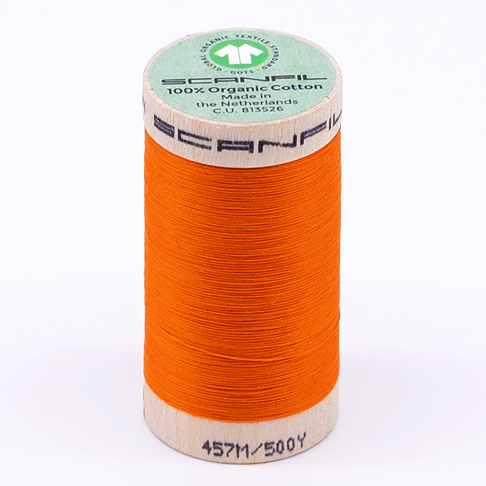 SCANFIL® 50wt Organic Pima Cotton Thread 500 yds - 4857 Tangelo