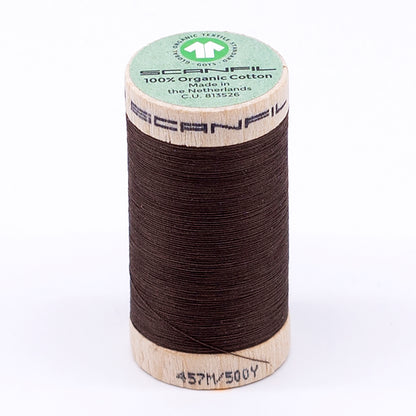 SCANFIL® 50wt Organic Pima Cotton Thread 500 yds - 4864 Coffee Liqueur