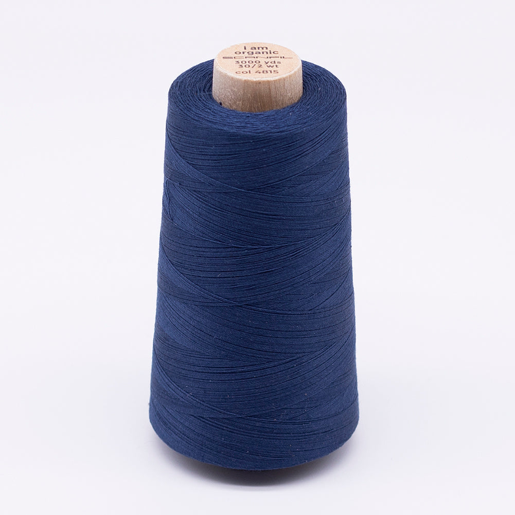 SCANFIL® 30wt Organic Pima Cotton Thread 3000 yd Cone - 4815 Poseidon