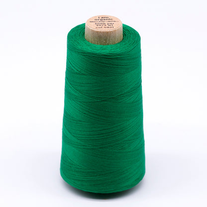 SCANFIL® 30wt Organic Pima Cotton Thread 3000 yd Cone - 4821 Jolly Green
