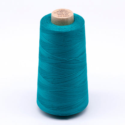 SCANFIL® 30wt Organic Pima Cotton Thread 3000 yd Cone - 4866 Tropical Green