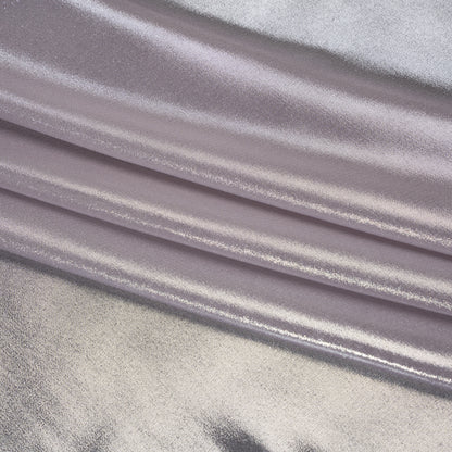 Liquid Sheen Metallic Polyester Chiffon - Silver on Lavender - Liquid Sheen Chiffon Collection