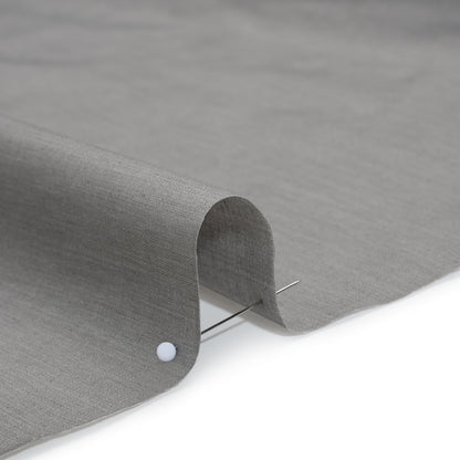 Cotton Twill Chambray Shirting - Gray - Deadstock
