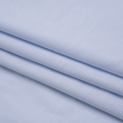 Cotton Oxford Shirting - Pale Blue and White - Designer Deadstock