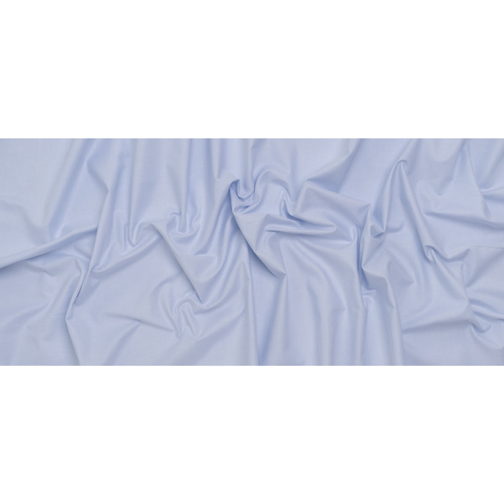 Cotton Oxford Shirting - Pale Blue and White - Designer Deadstock - Full