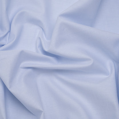 Cotton Oxford Shirting - Pale Blue and White - Designer Deadstock