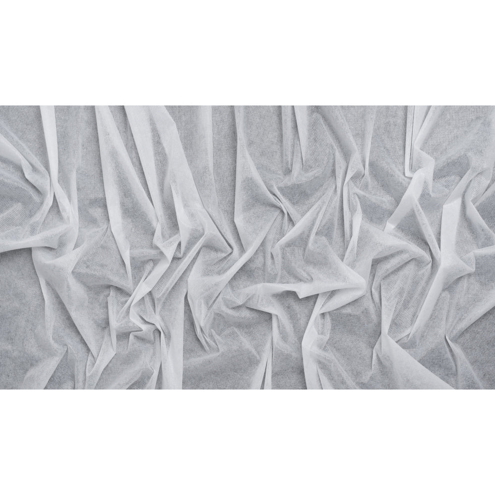 Non-Woven Fusible Interlining with Reinforced Threading - White - Deadstock - Full