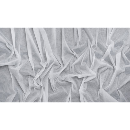 Non-Woven Fusible Interlining with Reinforced Threading - White - Deadstock - Full