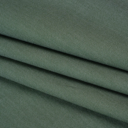 Cotton Oxford Shirting - Evergreen and White - Deadstock