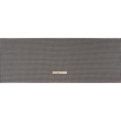Brushed Cotton Twill Shirting Flannel - Black and Off White Checks - Designer Deadstock Full