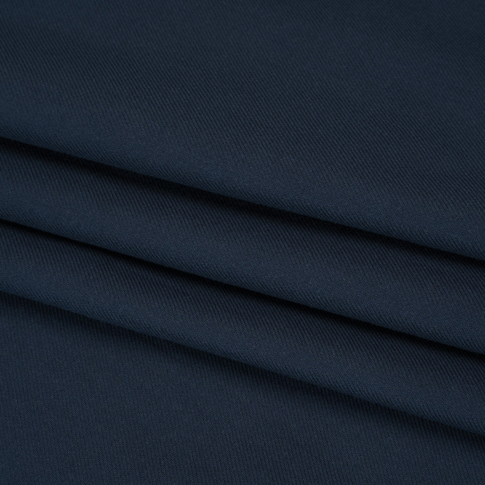 Cotton Twill Shirting - Dark Blue - Deadstock - Folded