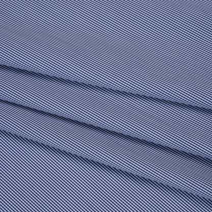 Cotton Shirting - Blue and White Tiny Gingham Check - Deadstock