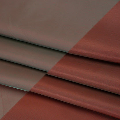 Polyester Twill Lining - Red and Green Iridescent - Deadstock