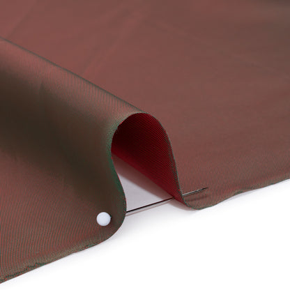 Polyester Twill Lining - Red and Green Iridescent - Deadstock