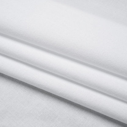 Brushed Cotton Woven Fusible Interlining - White - Deadstock Folded