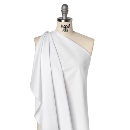 Brushed Cotton Woven Fusible Interlining - White - Deadstock Drape