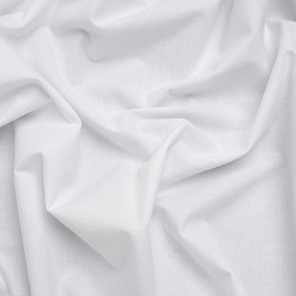 Brushed Cotton Woven Fusible Interlining - White - Deadstock