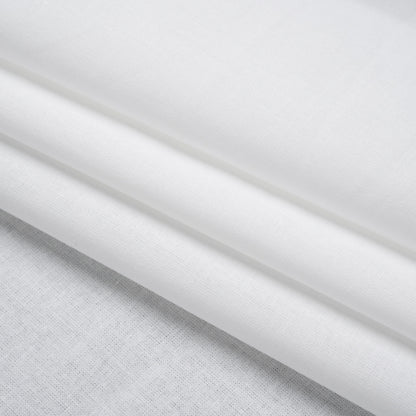 Cotton Woven Fusible Interlining - White - Deadstock Folded