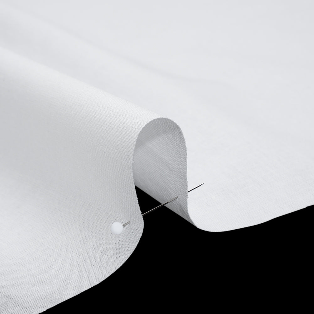 Cotton Woven Fusible Interlining - White - Deadstock Detail