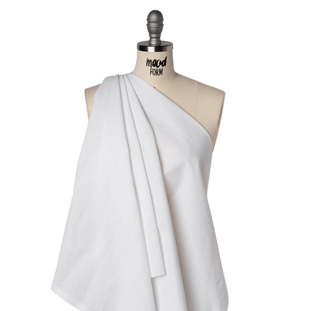 Cotton Woven Fusible Interlining - White - Deadstock Drape