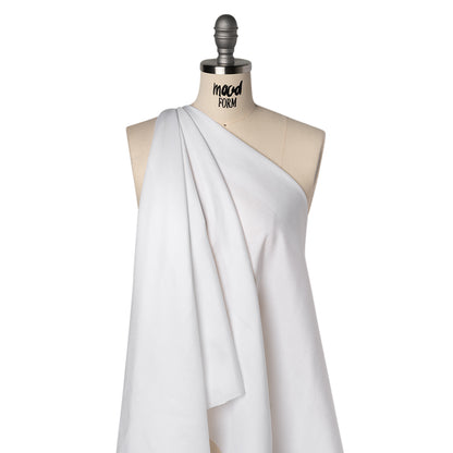Basketweave Cotton Dobby - White - Deadstock Drape