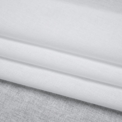 Soft Woven Fusible Interlining - White - Deadstock Folded