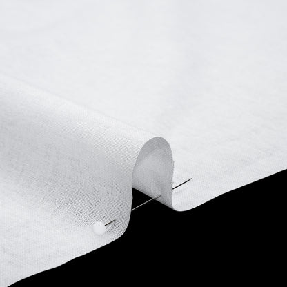 Soft Woven Fusible Interlining - White - Deadstock Detail