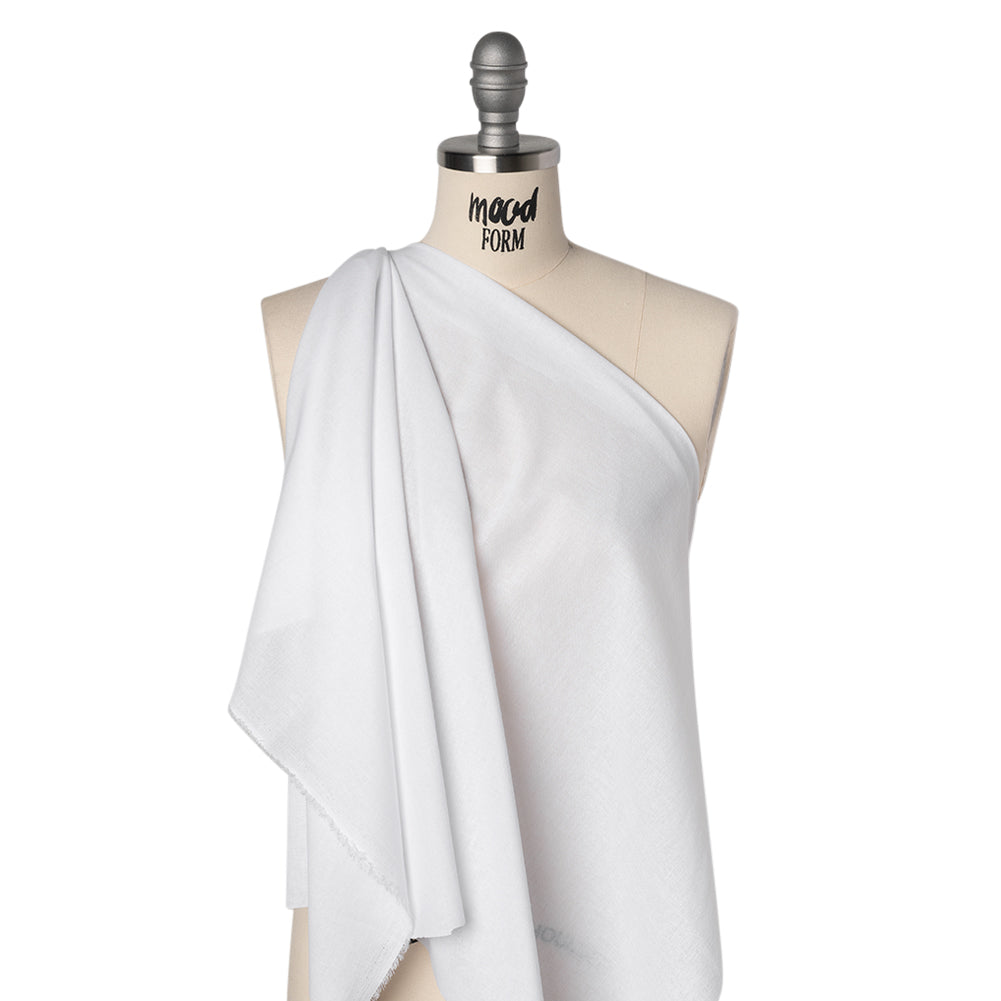 Soft Woven Fusible Interlining - White - Deadstock Drape