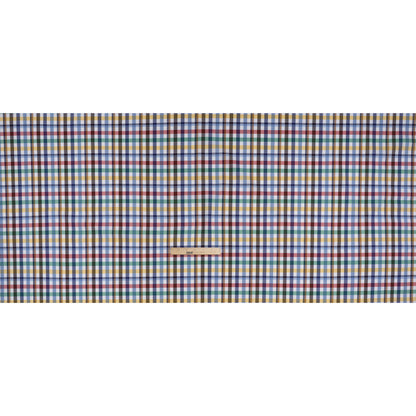 Cotton Twill Shirting - Blue, Red and Green Plaid - Deadstock Full