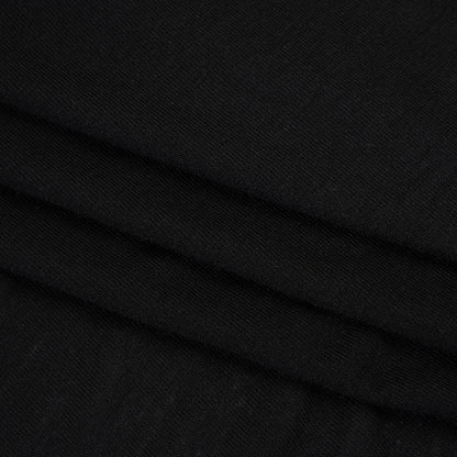 Stretch Rayon Sweater Jersey - Black - Deadstock