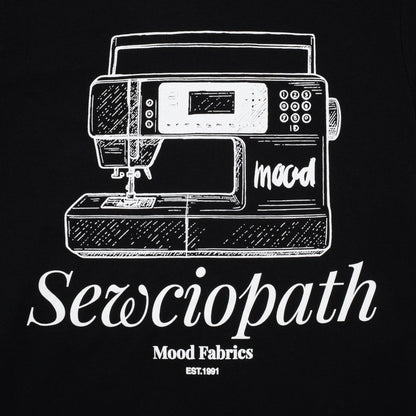 Mood T-Shirt - Unisex Crew Neck - Black Sewciopath Sewing Machine