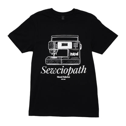 Mood T-Shirt - Unisex Crew Neck - Black Sewciopath Sewing Machine