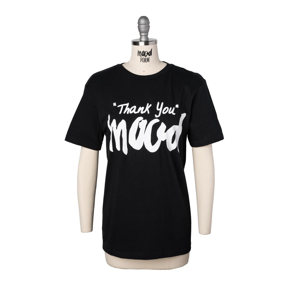 Mood T-Shirt - Unisex Crew Neck - Black Thank You Mood - Full