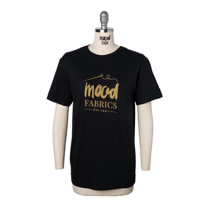 Mood T-Shirt - Unisex Crew Neck - Black and Gold Mood Fabrics Logo
