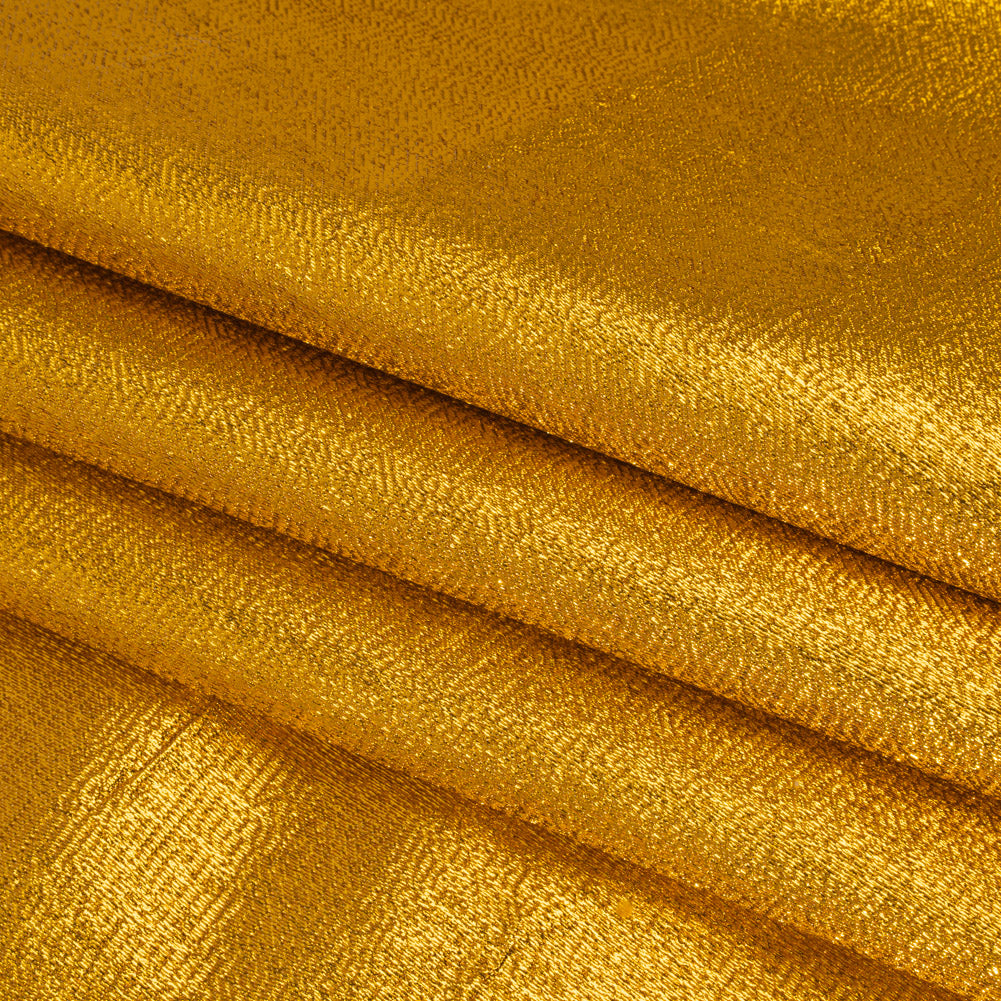 Woven Lame - Metallic Yellow Gold - Folded