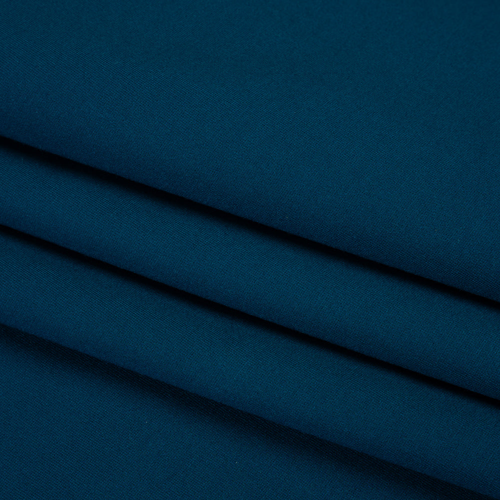 Stretch Ponte Knit - Deep Lagoon - Papilio Collection - Folded