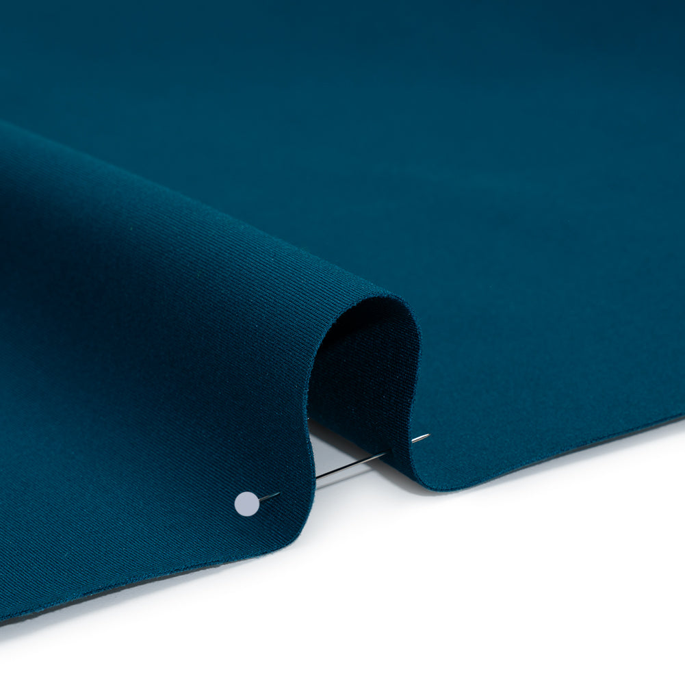 Stretch Ponte Knit - Deep Lagoon - Papilio Collection - Detail